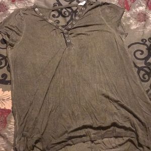 Rugged Olive Green Top